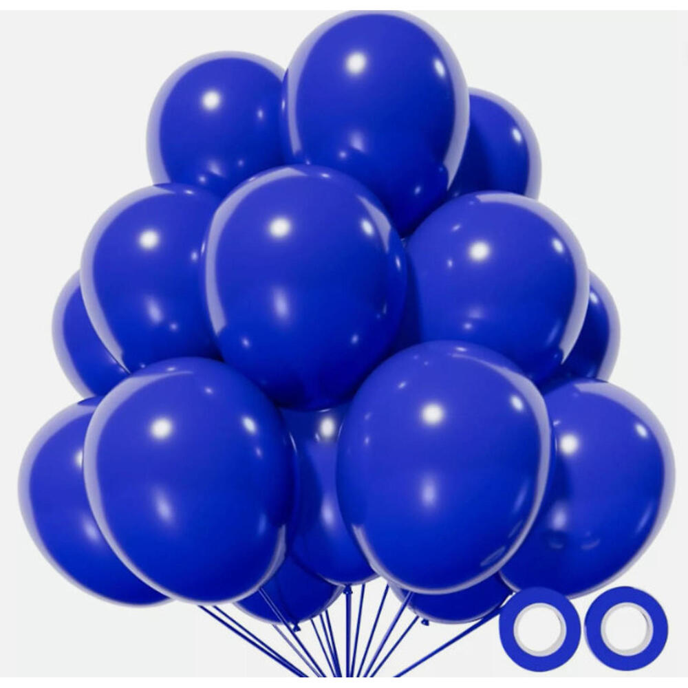 90pcs Balloon Latex for Party Baby Shower Wedding Blue Bdays